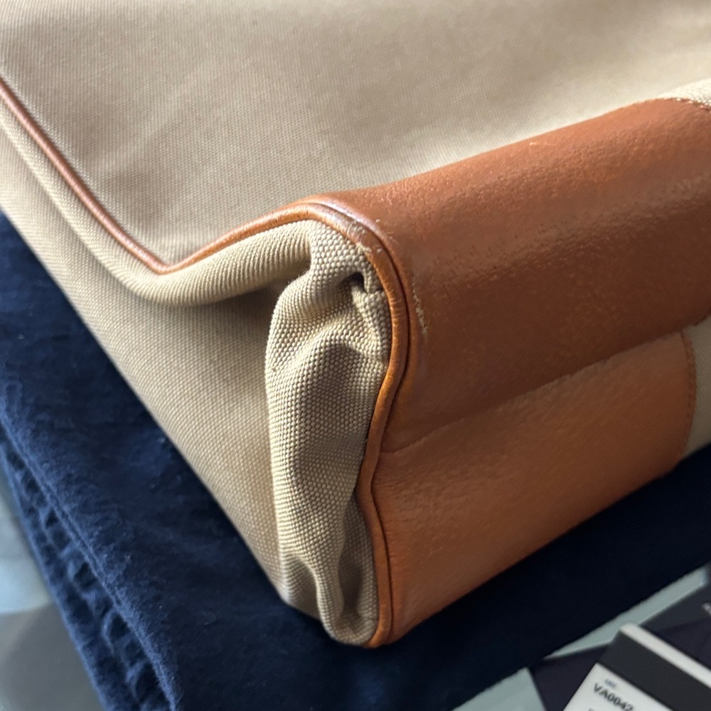 Prada Beige and Orange Women's Tote Bag - Picture 13 of 16